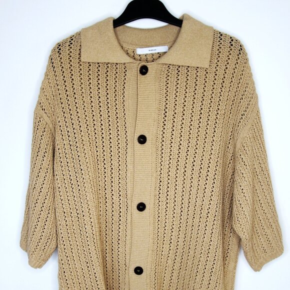 BNWT SS25 I'M BRIAN KNIT SHORT SLEEVE CARDIGAN S & L - Picture 2 of 13